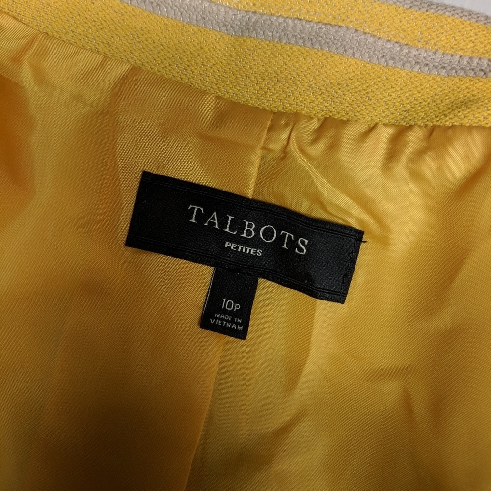 Talbots Double Breasted Cropped Jacket - image 4
